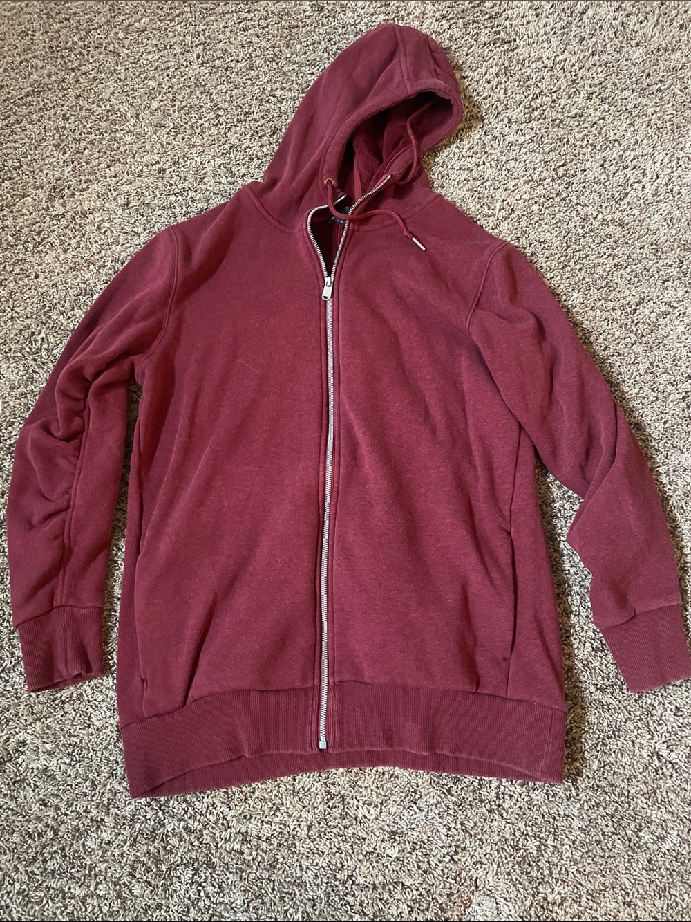 Athleta women’s Full-Zip Hoodie Jacket - Burgundy